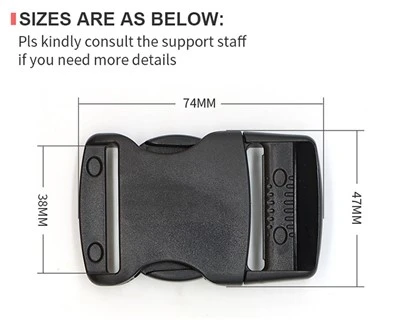 38MM A224 bočná uvoľňovacia pracka pre outdoorové batohy